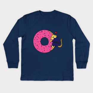 Clawhauser Love Doughnut Kids Long Sleeve T-Shirt